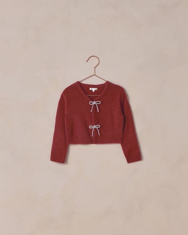 Noralee Bow Cardigan | Ruby