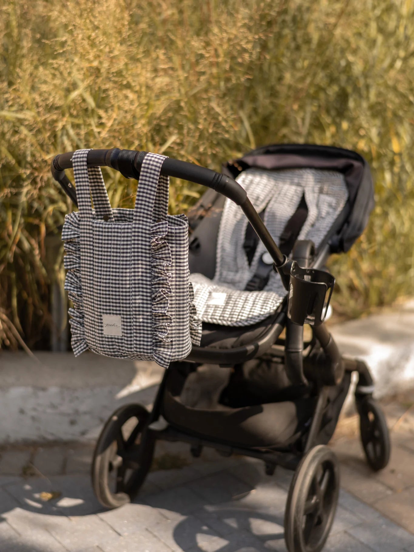 Pehr Stroller Bag | Indigo Gingham