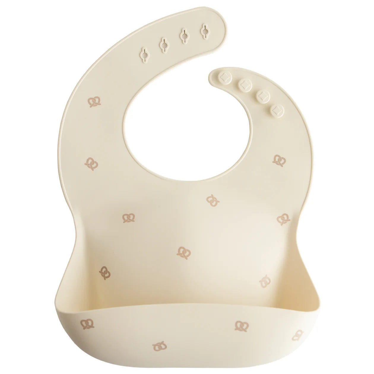 Mushie Silicone Bib | Pretzel