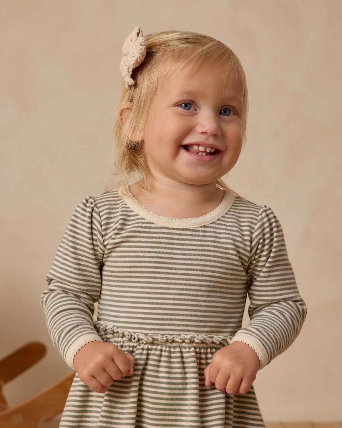 Quincy Mae Alda Dress | Forest Stripe