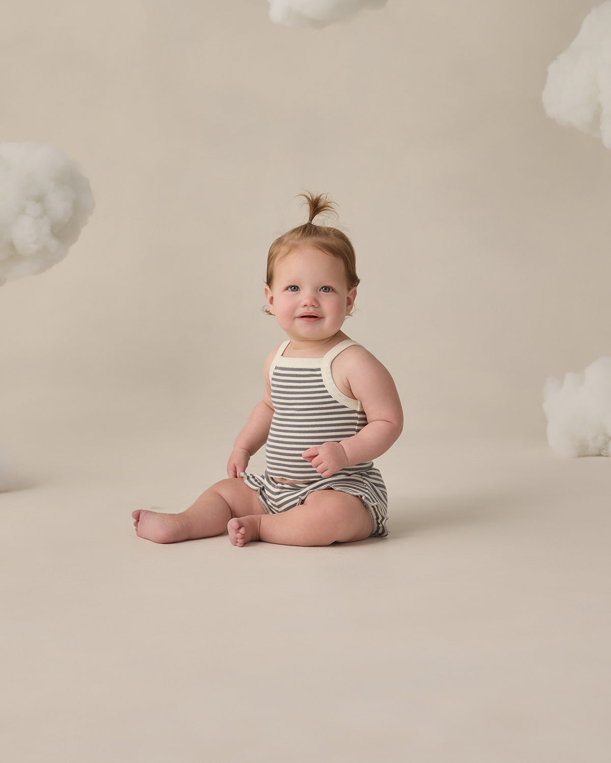 Quincy Mae Evie Tank + Shortie Set | Ocean Stripe
