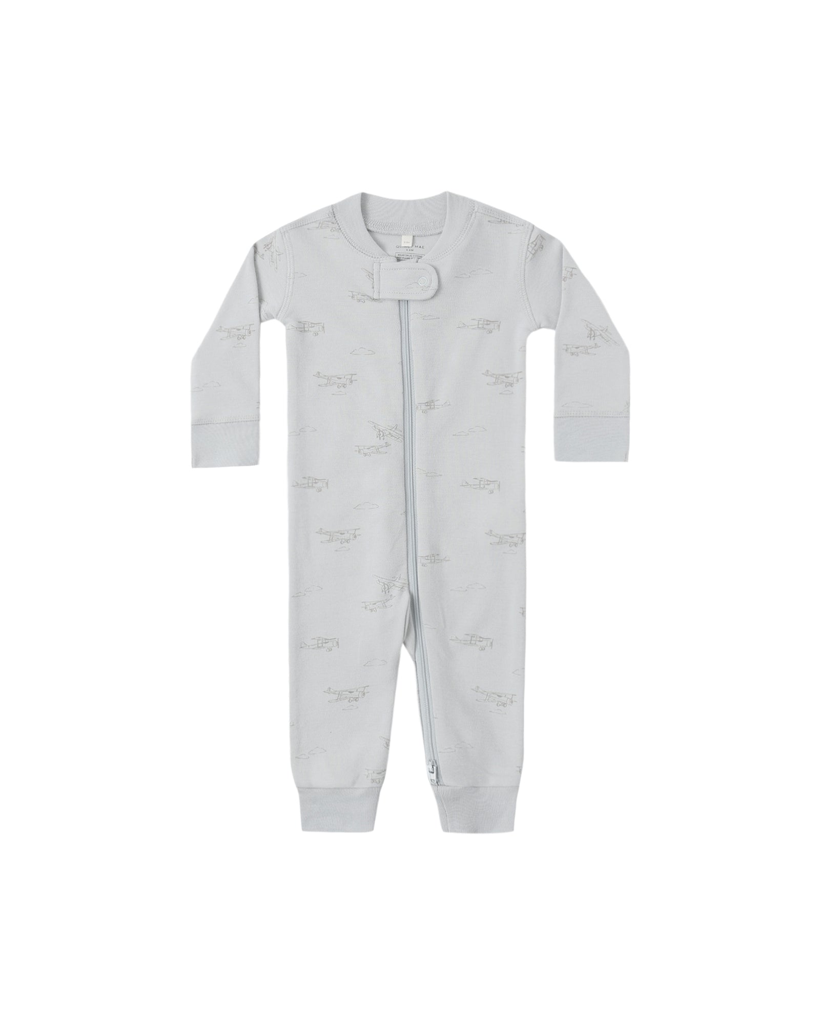Quincy Mae Zip Long Sleeve Sleeper | Airplane