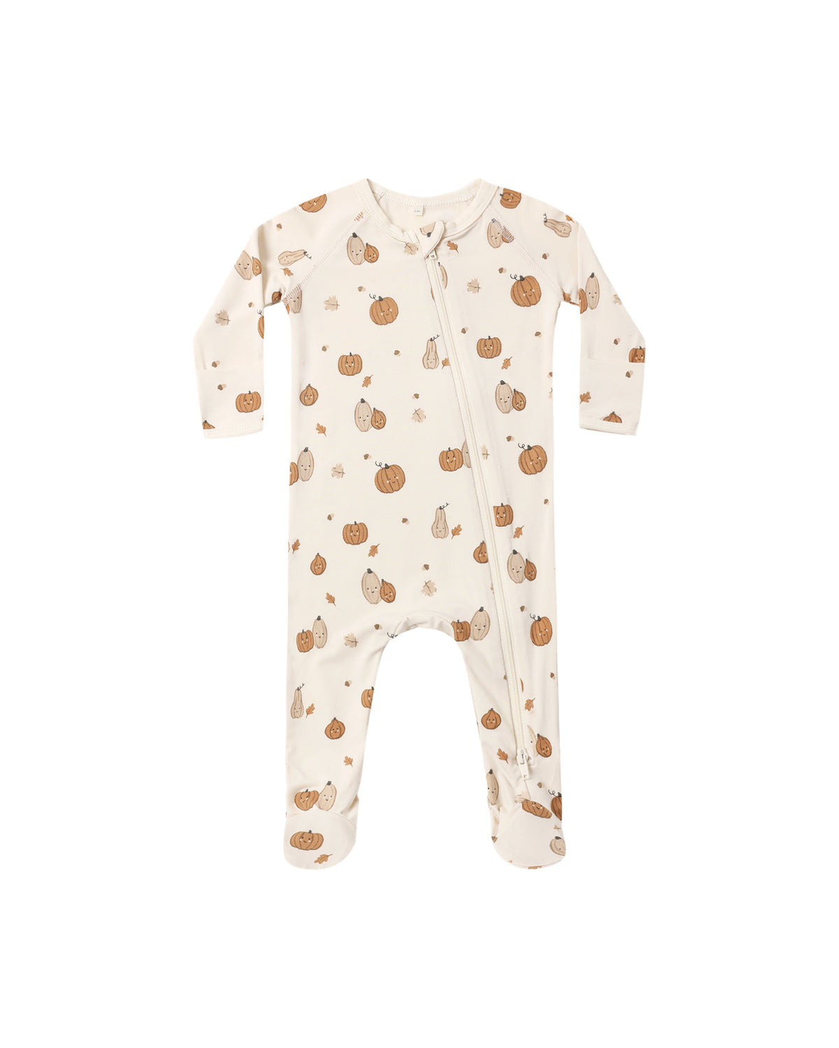 Quincy Mae Bamboo Zip Footie | Harvest Friends