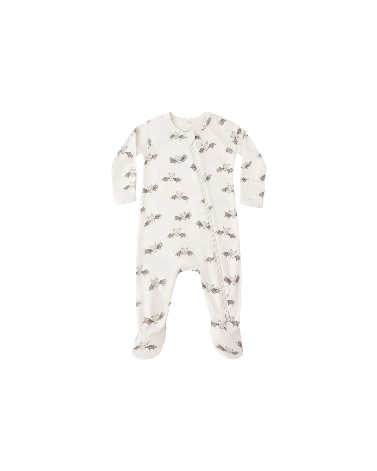 Quincy Mae Bamboo Zip Footie | Bats