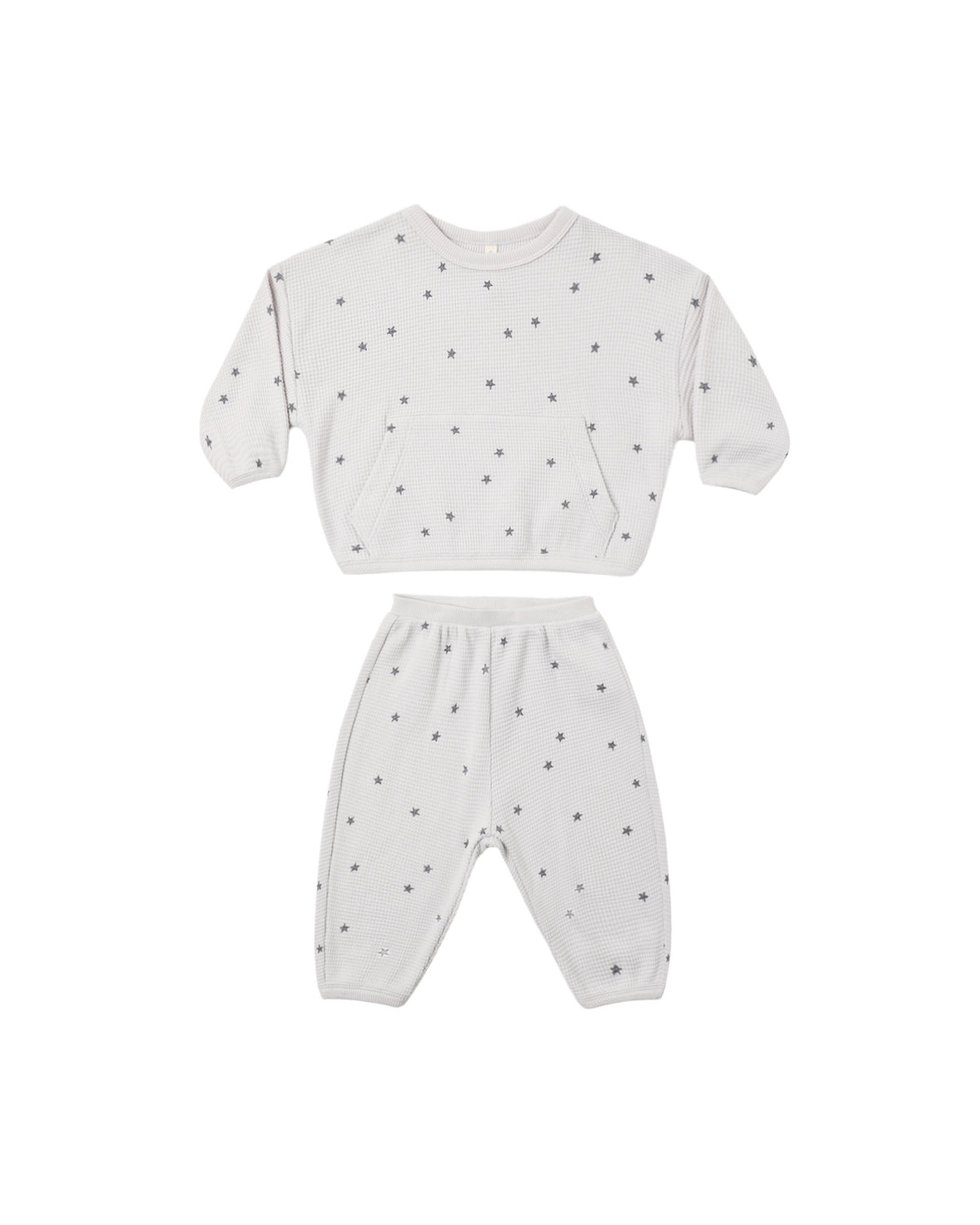 Quincy Mae Waffle Slouch Set | Stars