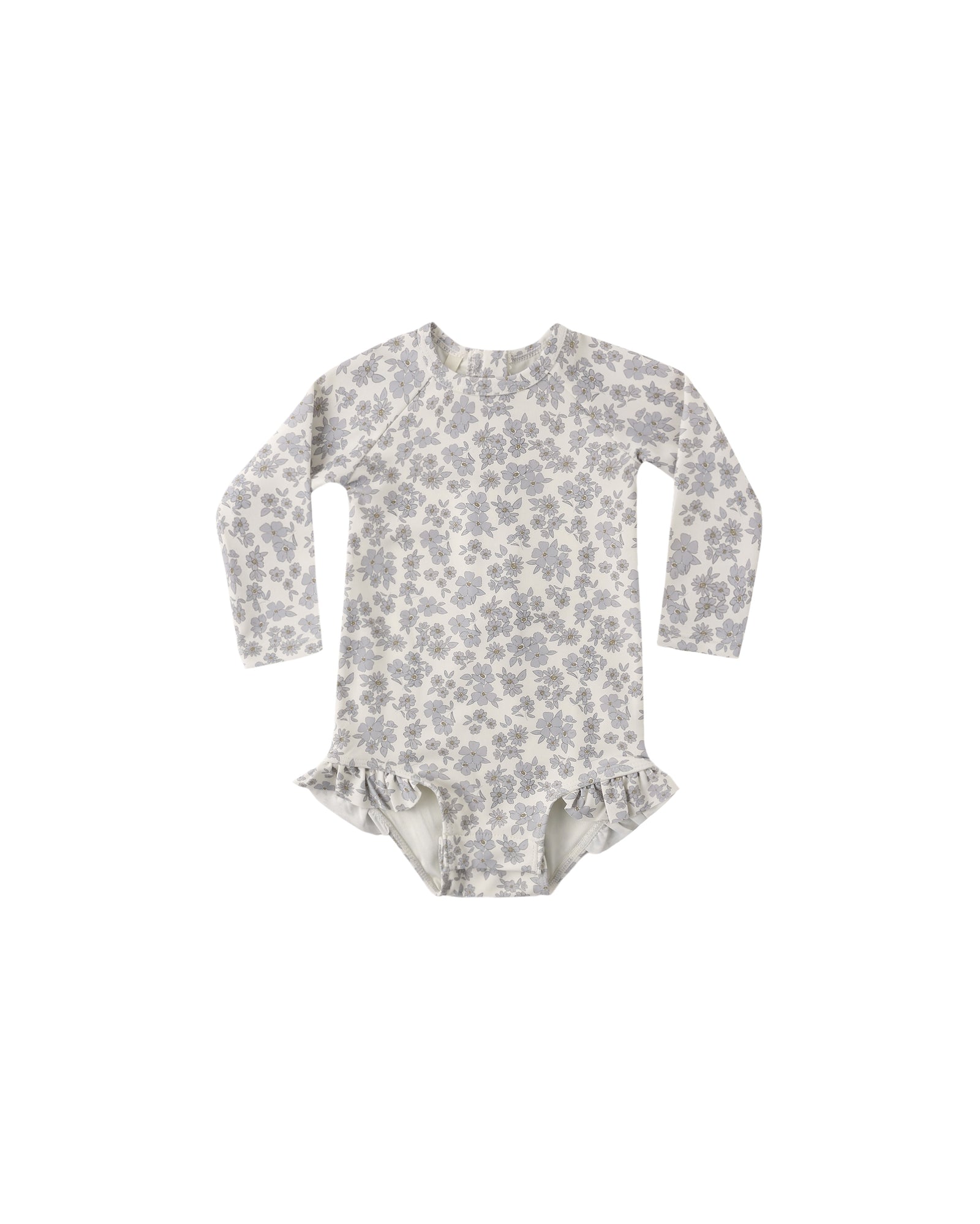 Quincy Mae Olivia Rashguard Swimsuit | Blue Floral