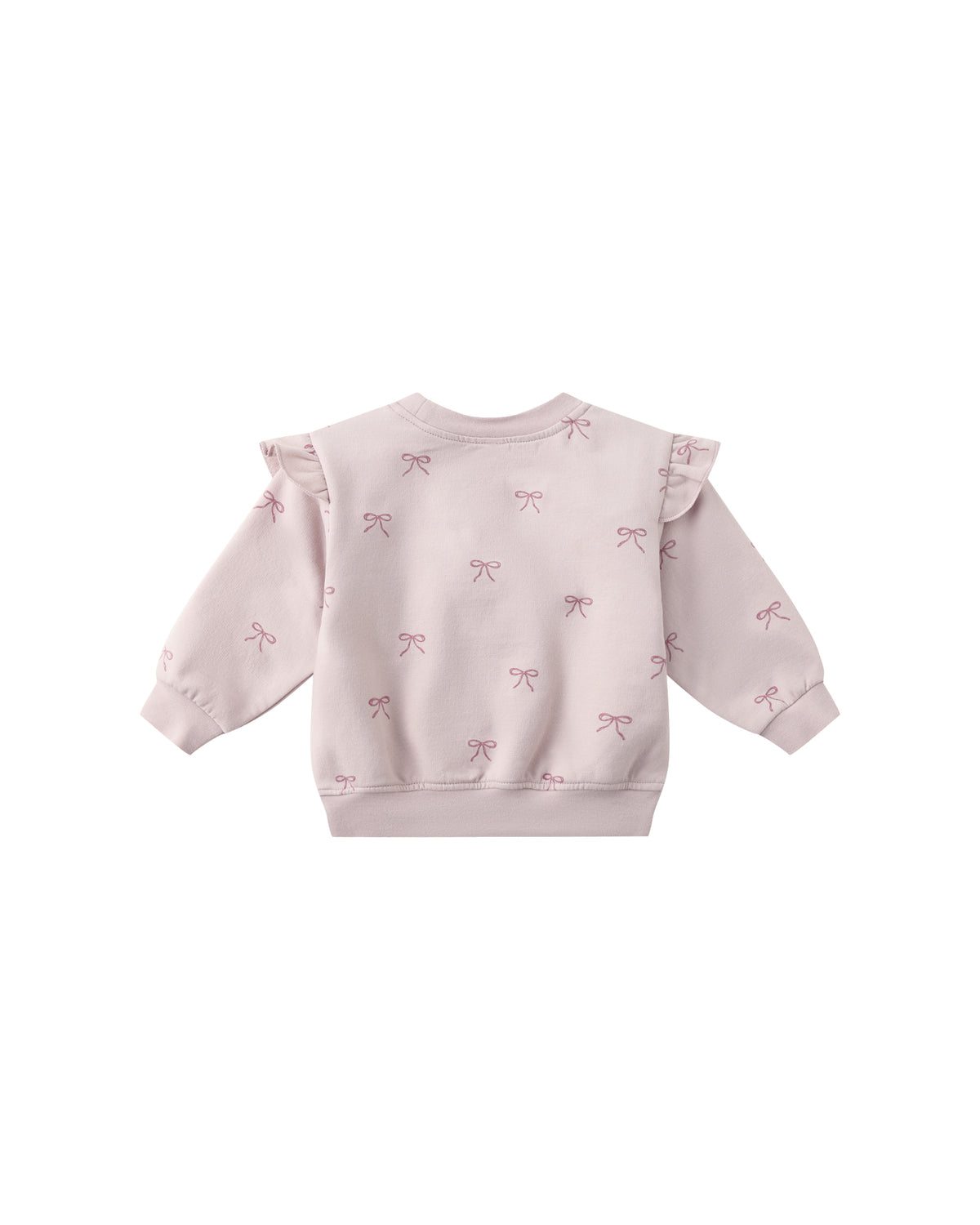 Quincy Mae Ruffle Fleece Sweatshirt | Bows