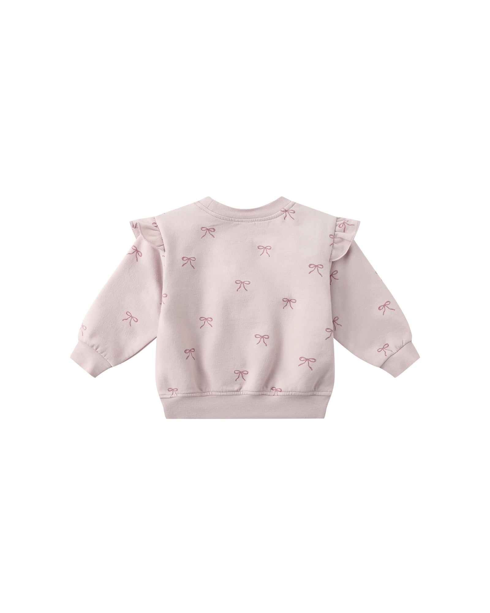 Quincy Mae Ruffle Fleece Sweatshirt | Bows