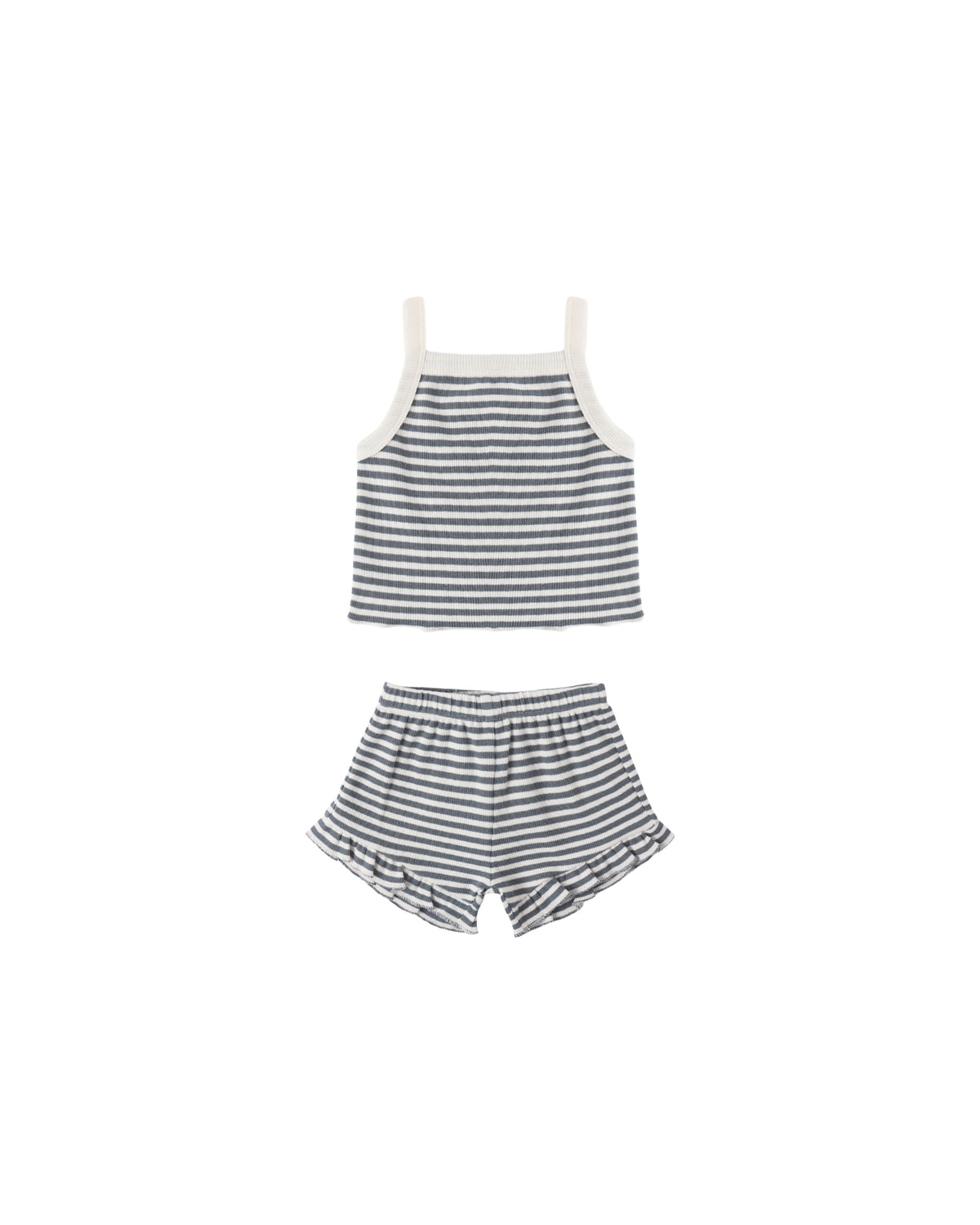 Quincy Mae Evie Tank + Shortie Set | Ocean Stripe