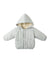 Quincy Mae Hooded Woven Jacket | Blue Gingham