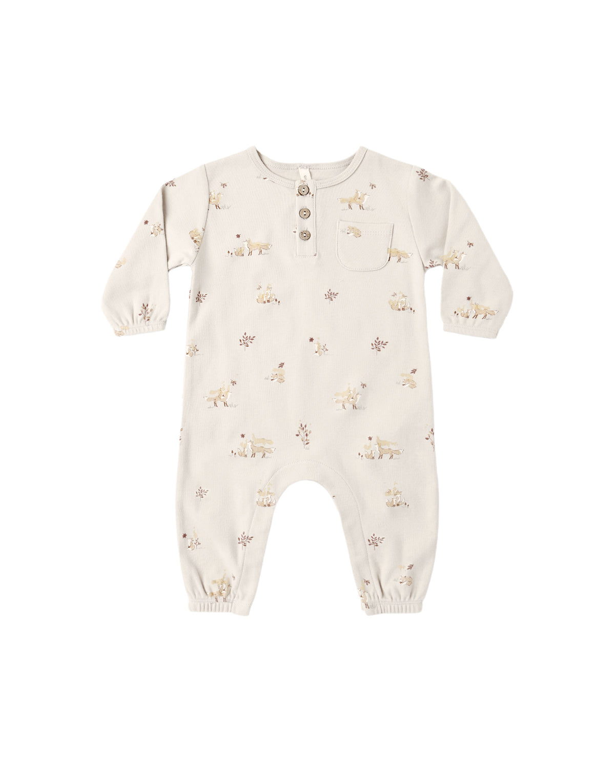 Quincy Mae Longsleeve Pocket Tee Jumpsuit | Fox Land