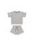 Quincy Mae Pocket Tee + Short Set | Lagoon Stripe