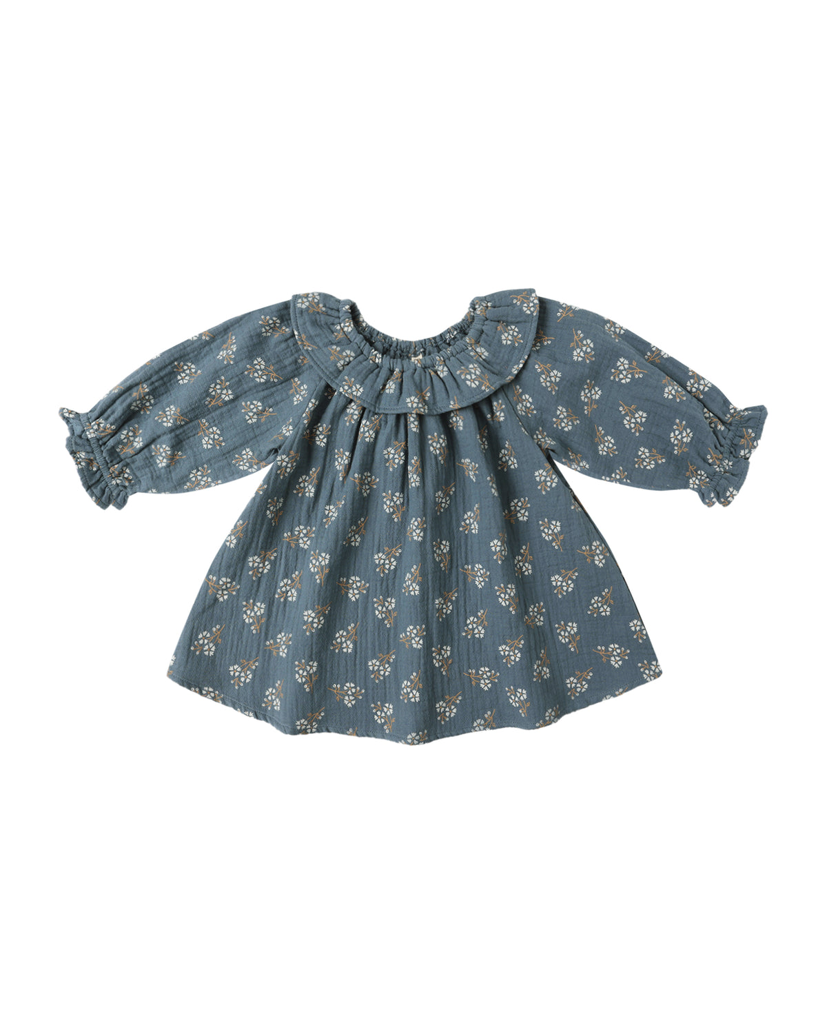 Quincy Mae Long Sleeve Isla Dress | Blue Floral