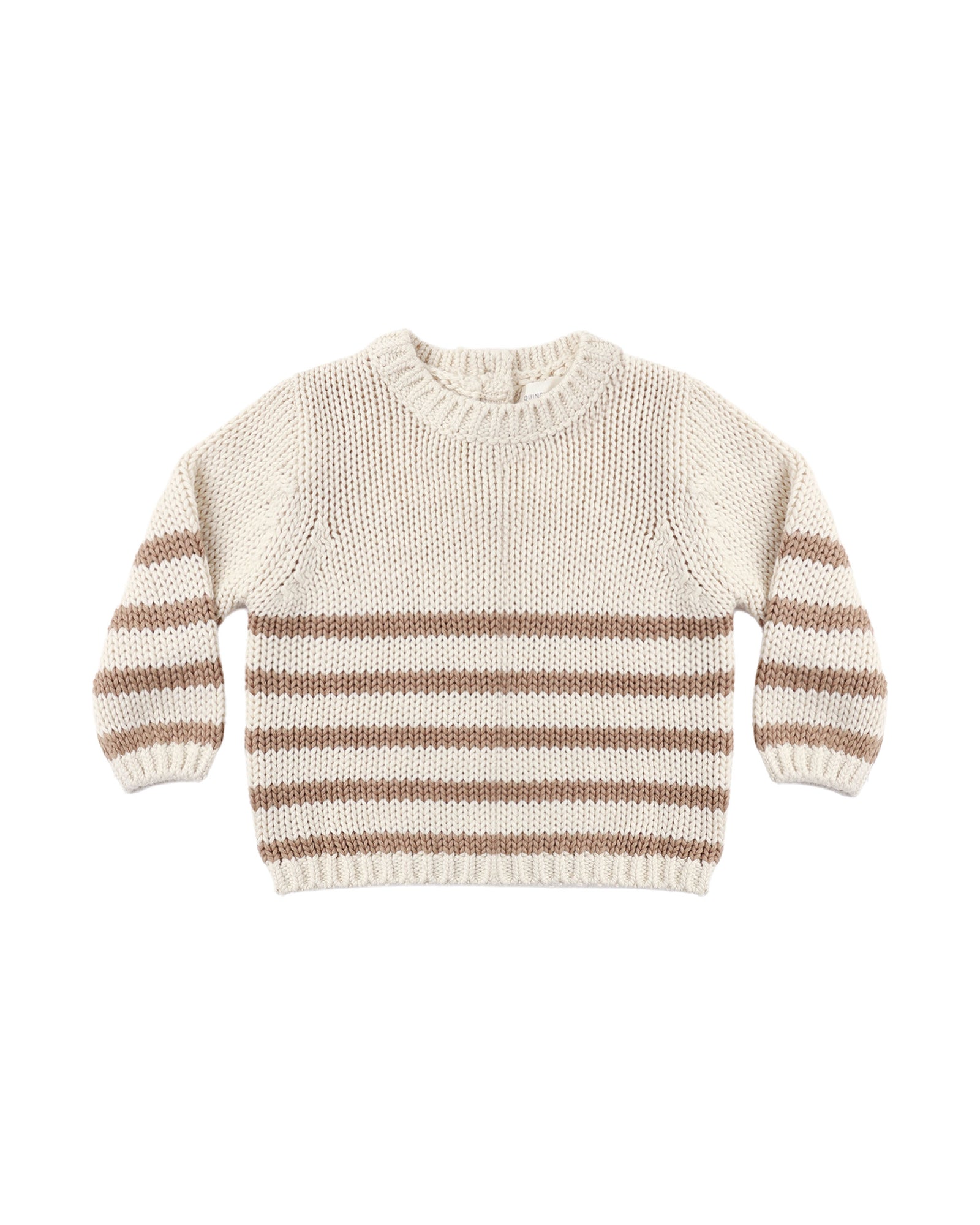 Quincy Mae Rex Sweater | Almond Stripe