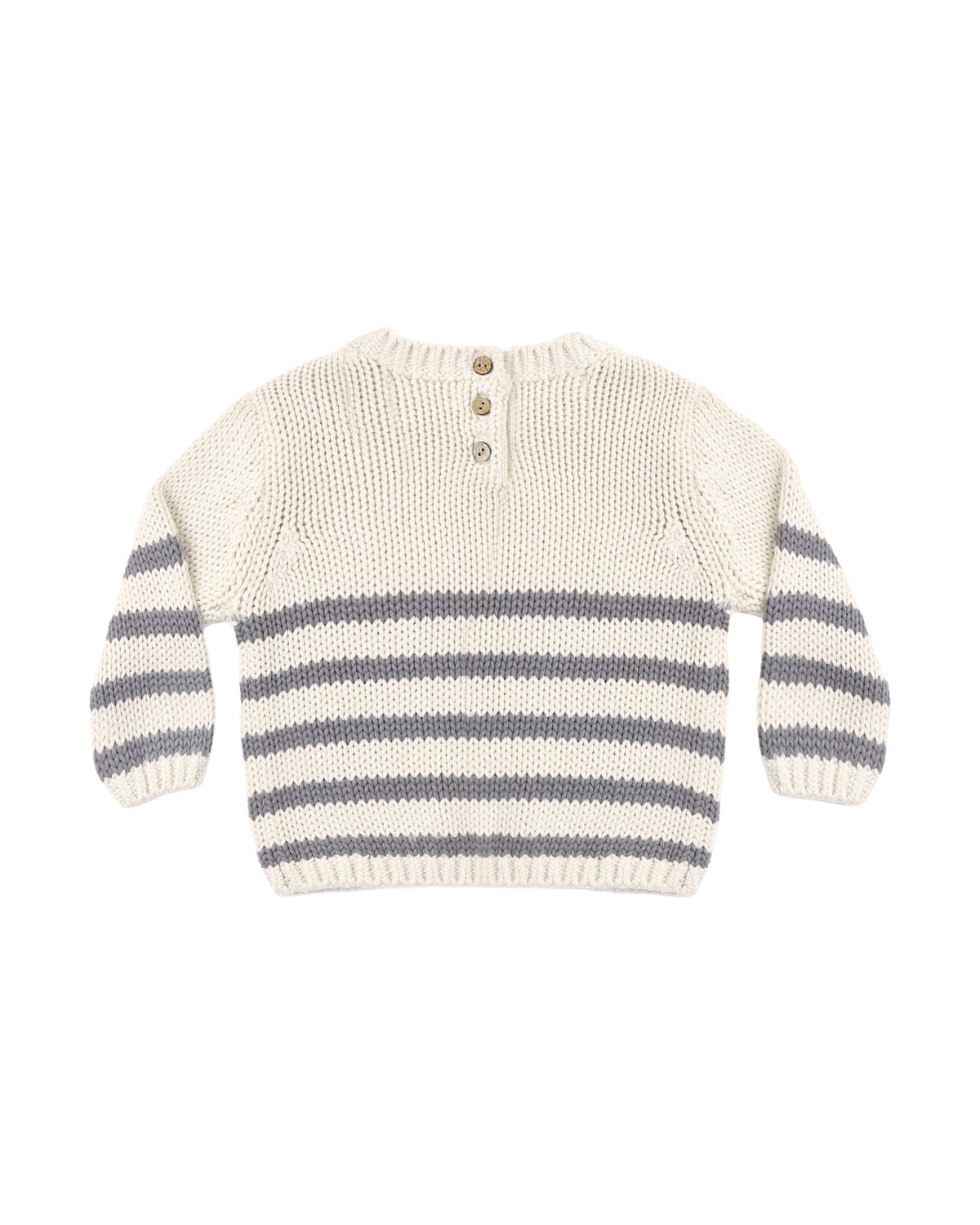 Quincy Mae Rex Sweater | Slate Stripe