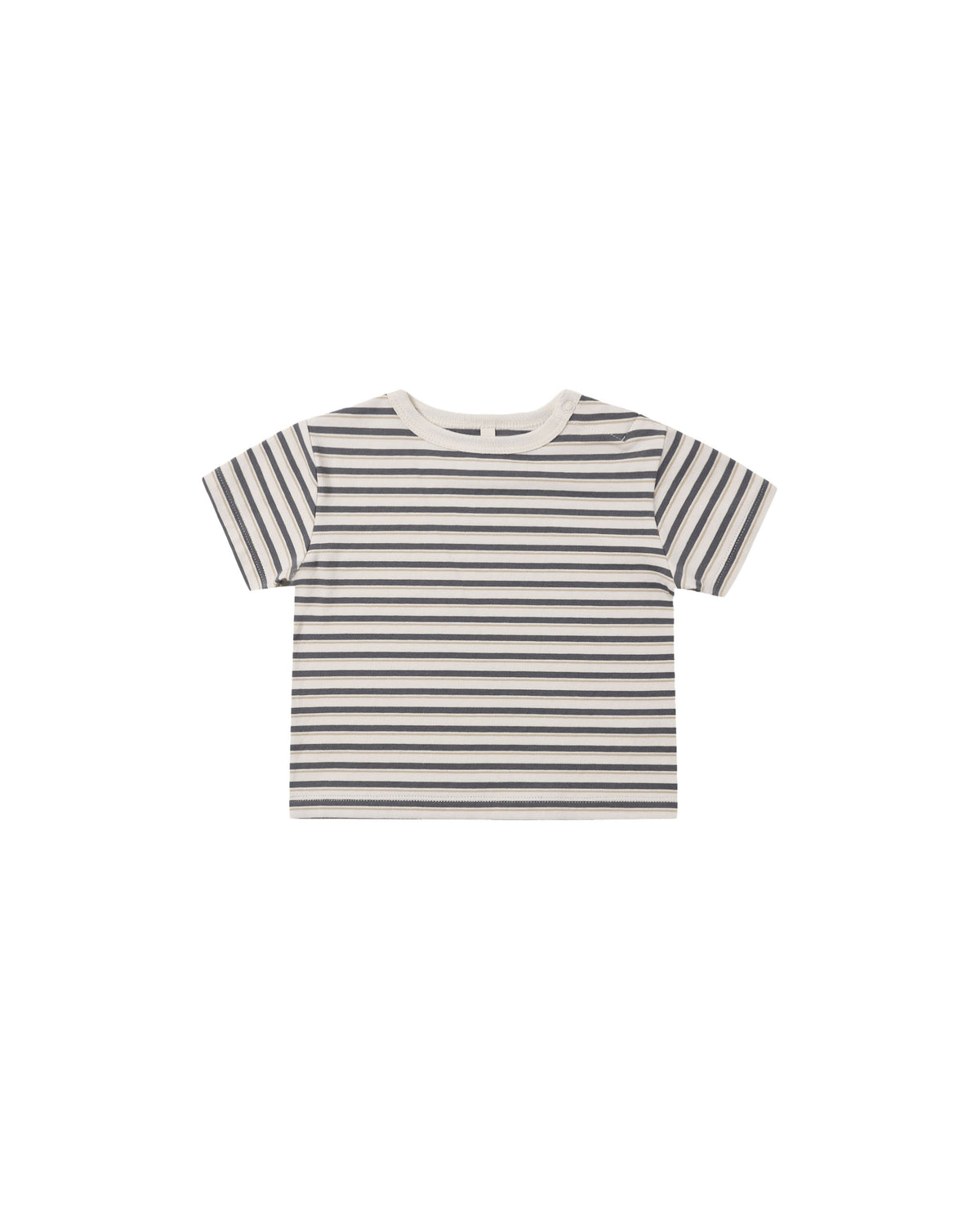 Quincy Mae Boxy Tee | Midnight Stripe
