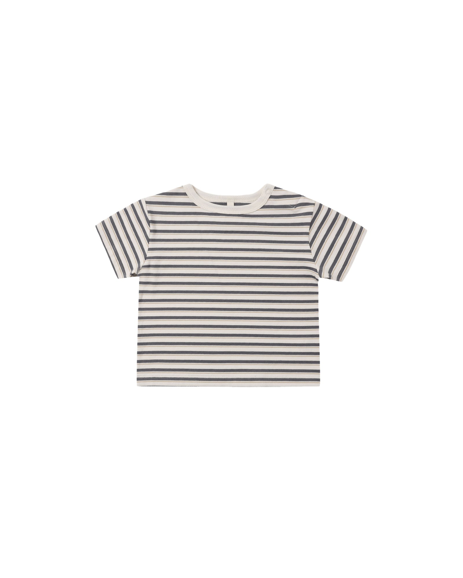 Quincy Mae Boxy Tee | Midnight Stripe