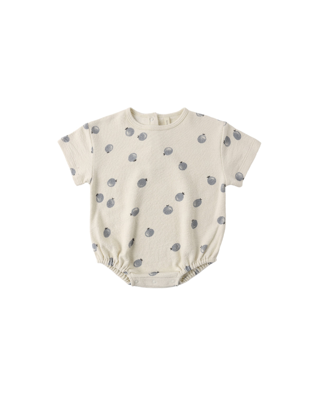 Quincy Mae Relaxed Short Sleeve Bubble Romper | Blueberries