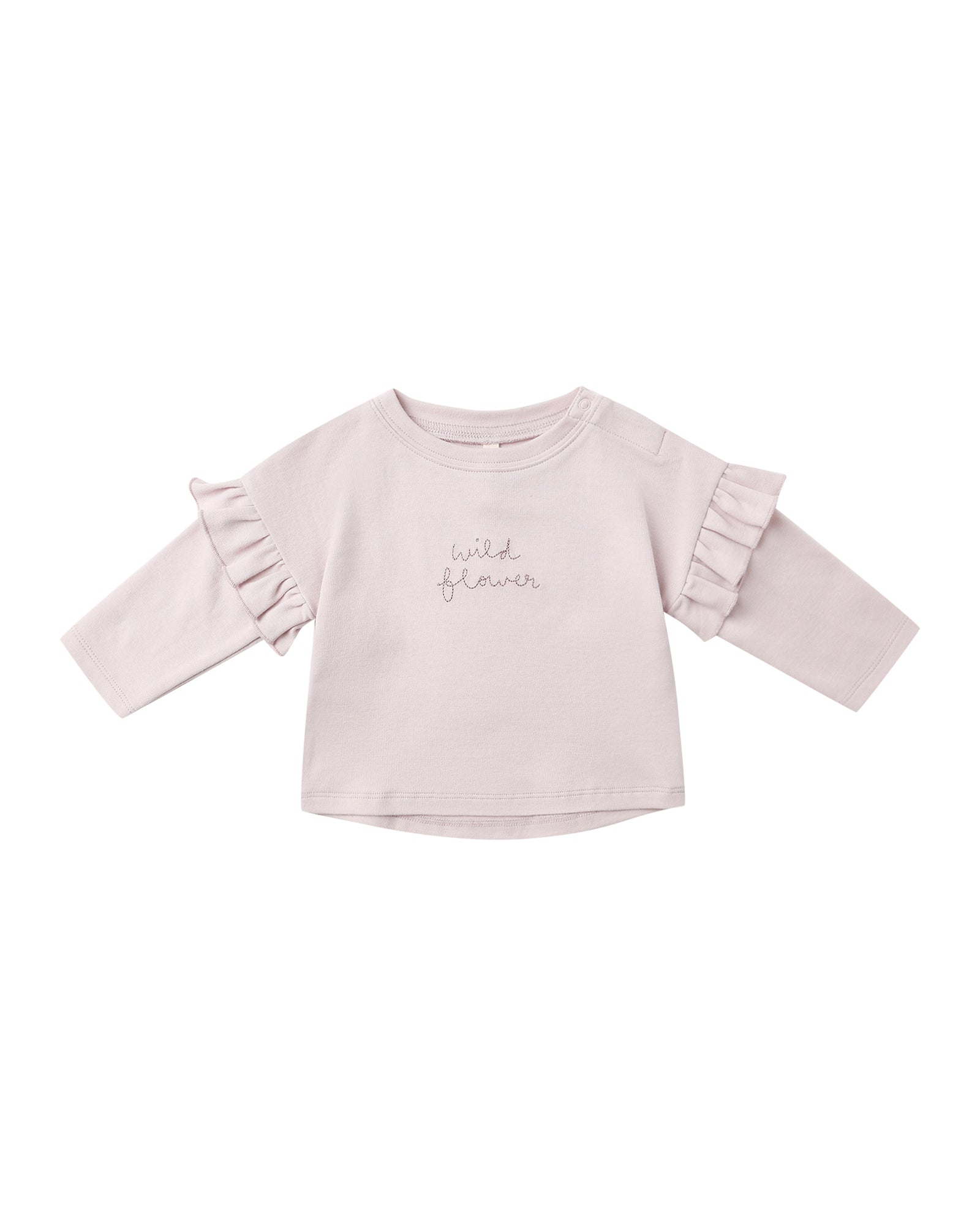 Quincy Mae Ruffle Long Sleeve Tee | Wildflower