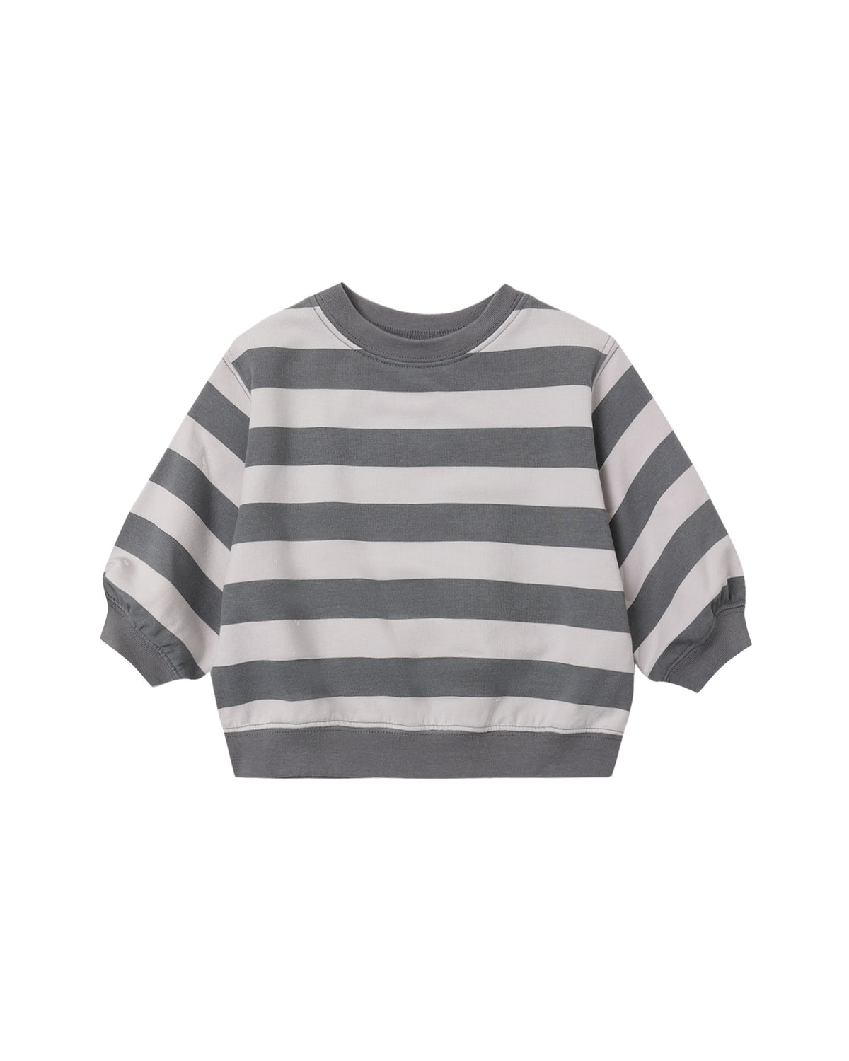 Quincy Mae Oversized Crew Sweatshirt | Midnight Stripe
