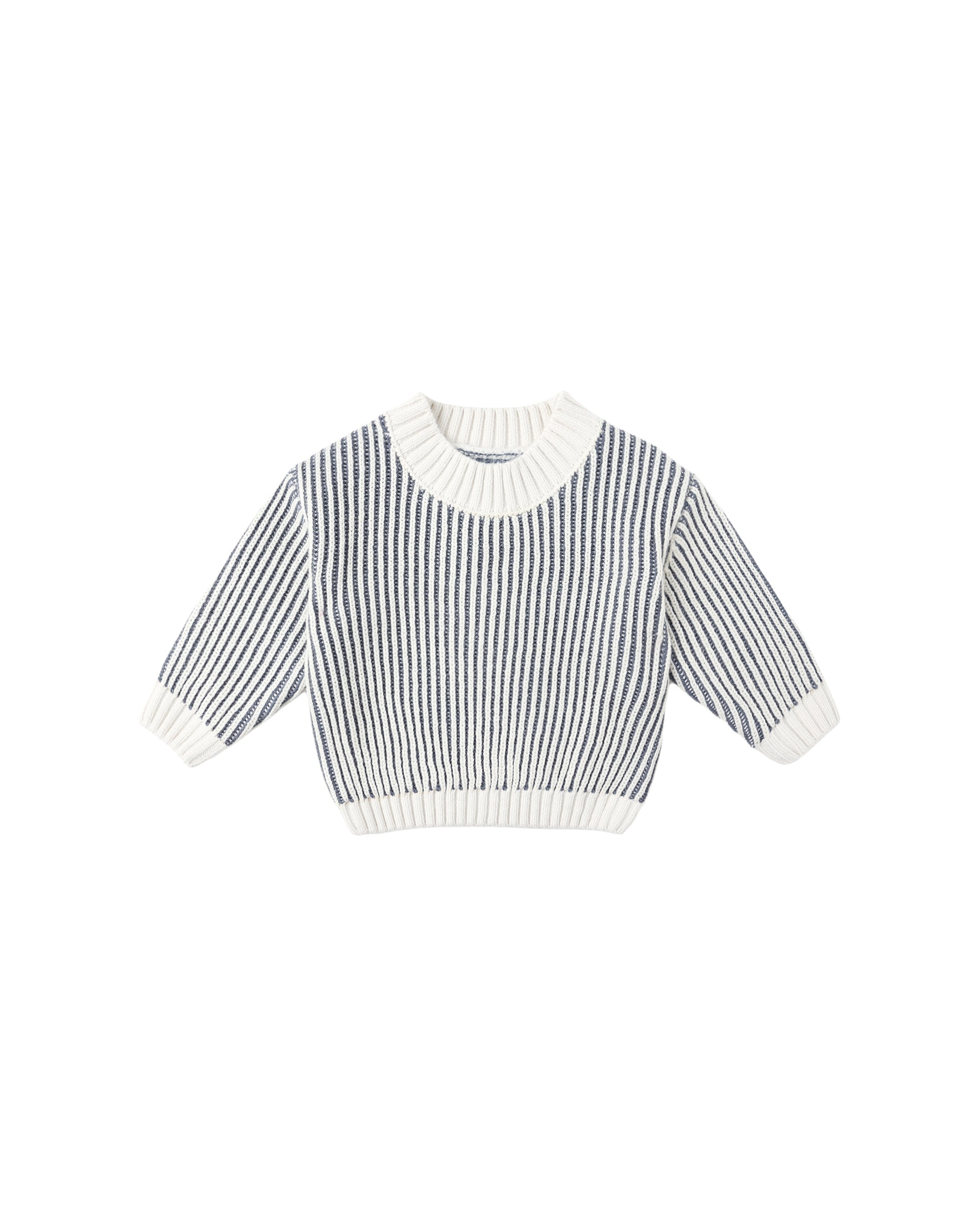 Quincy Mae Relaxed Knit Sweater | Ocean