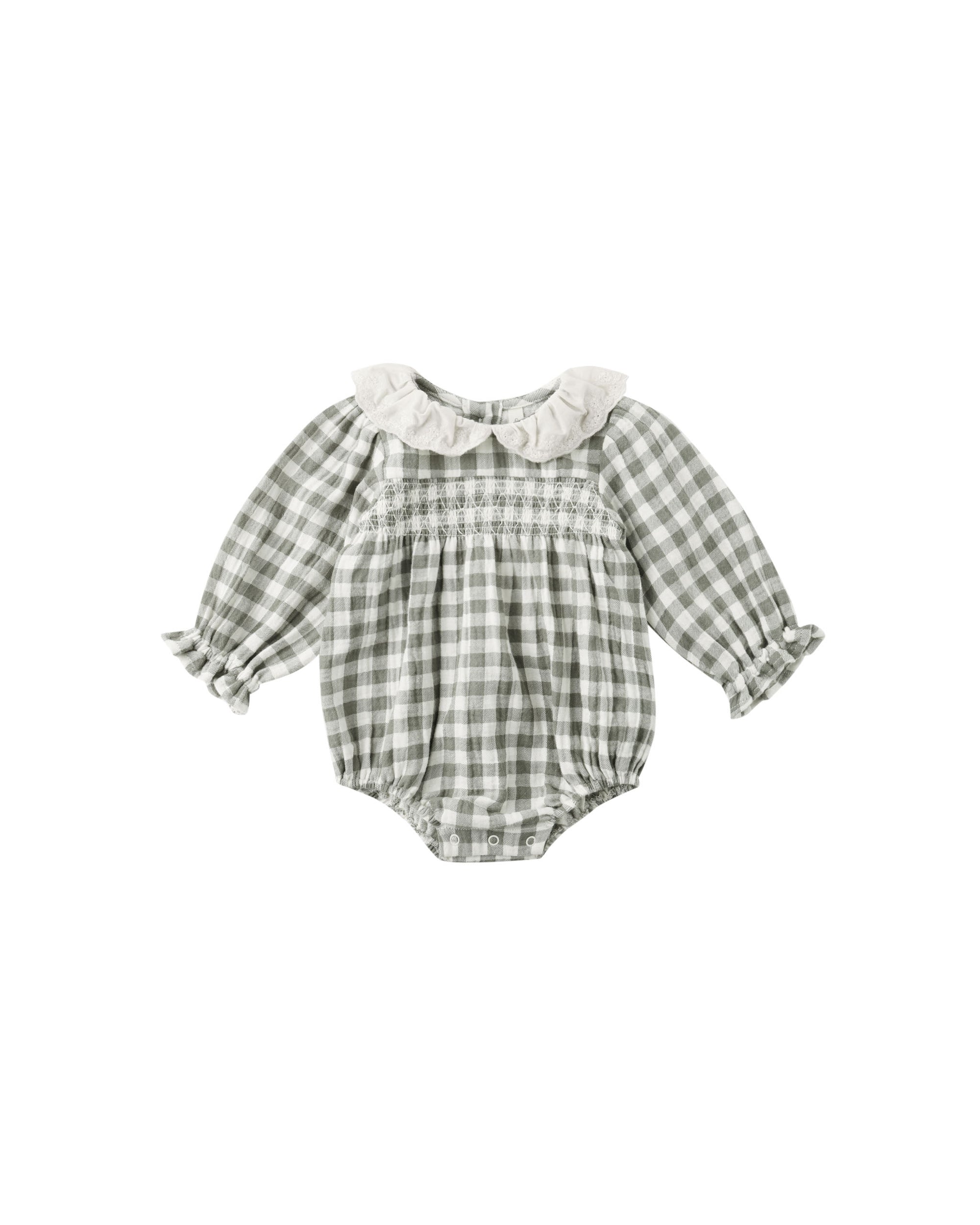 Quincy Mae Callie Romper | Forest Check