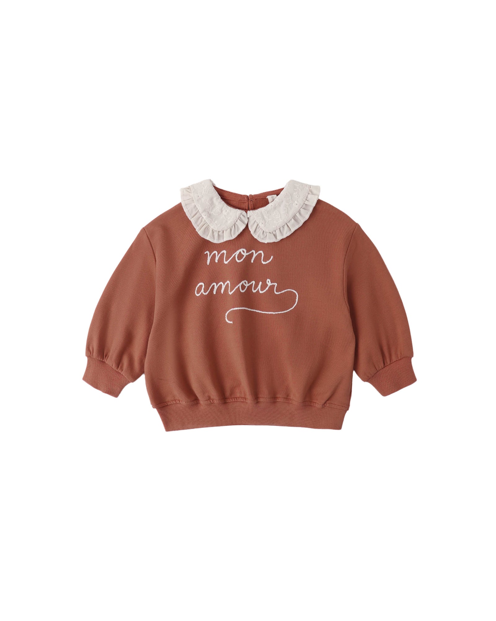 Quincy Mae Collared Sweatshirt | Mon Amour