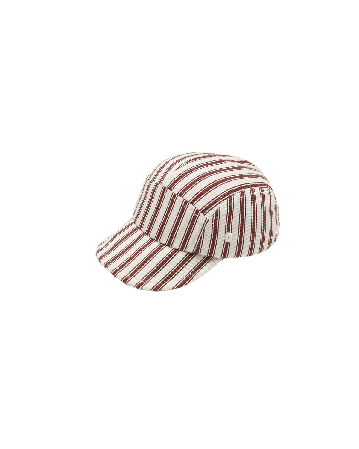 Quincy Mae Baby Cap | Black Cherry Pinstripe