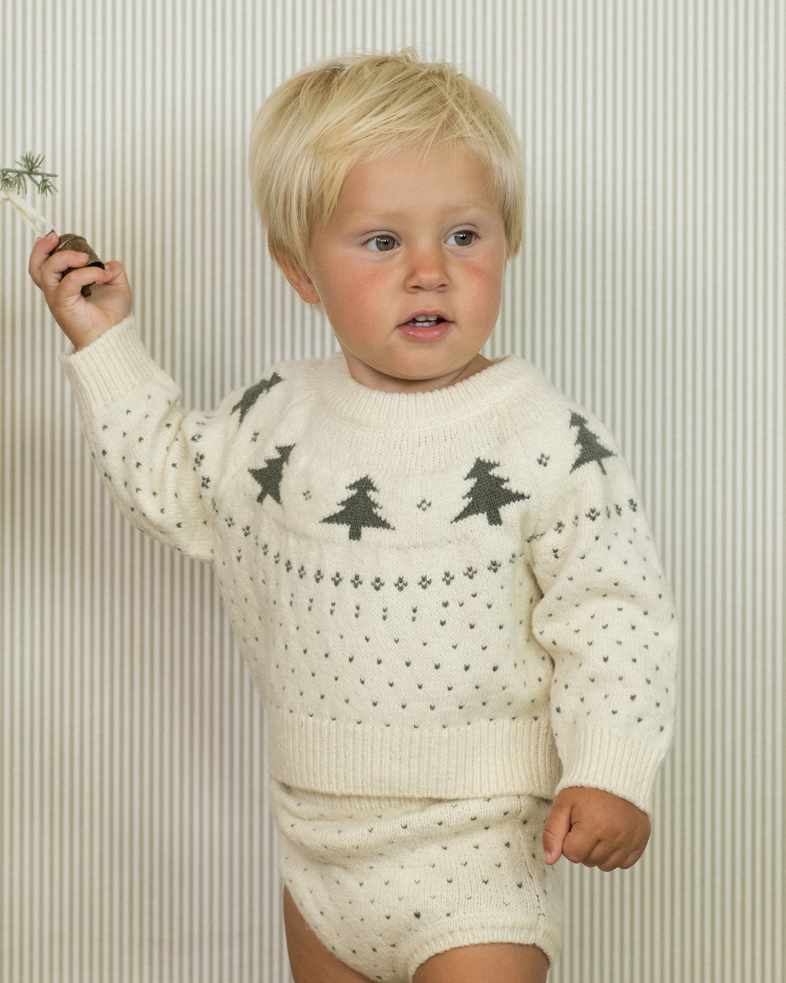 Rylee + Cru Fair Isle Sweater | Trees