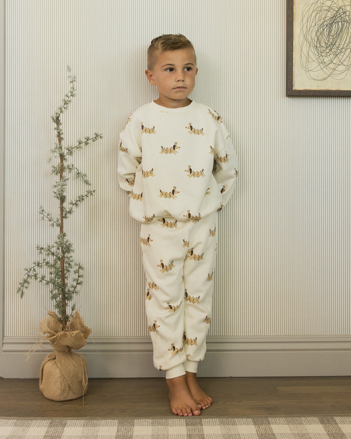 Rylee + Cru Relaxed Sweatshirt | Christmas Dogs