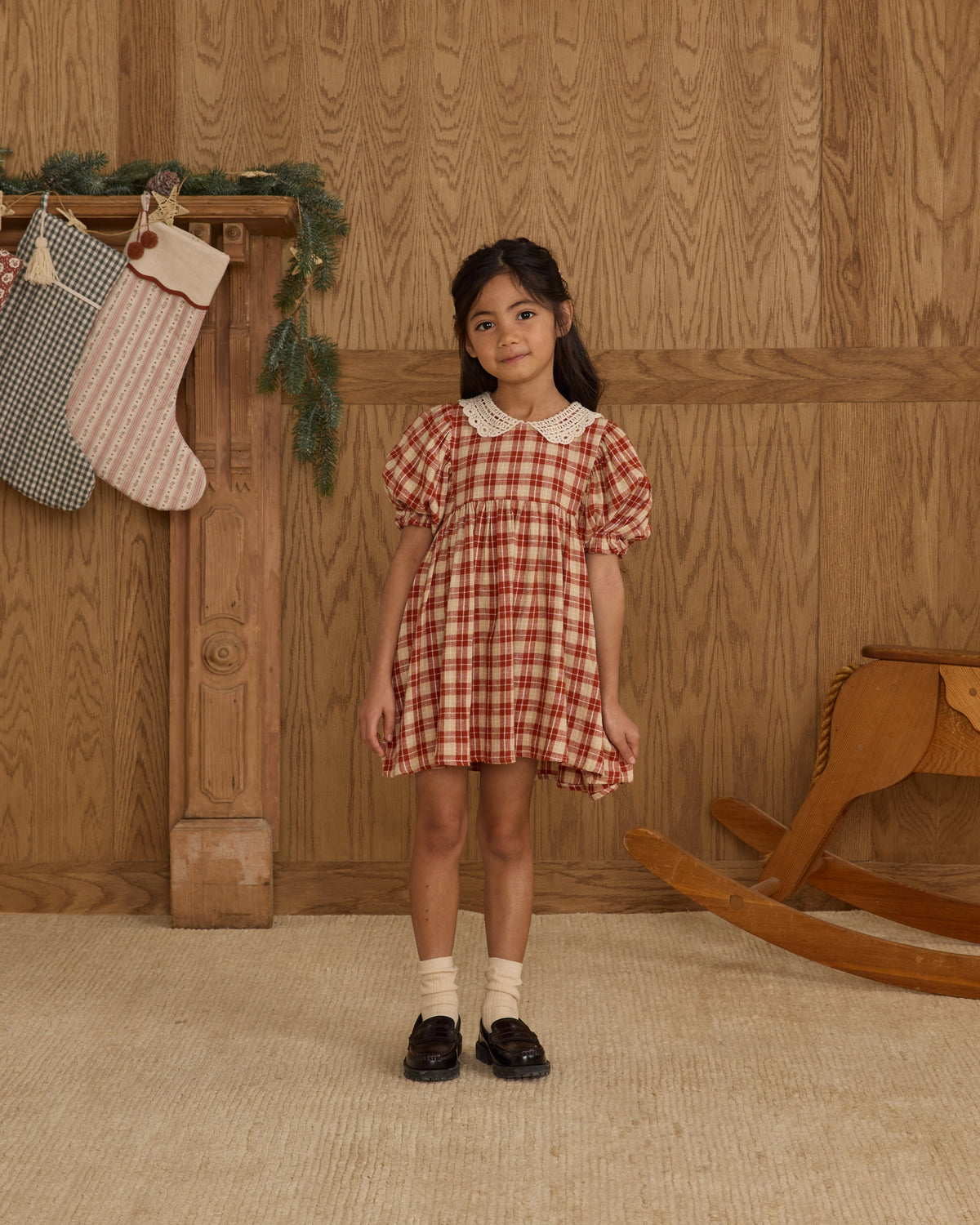 Rylee + Cru Heidi Dress | Red Plaid