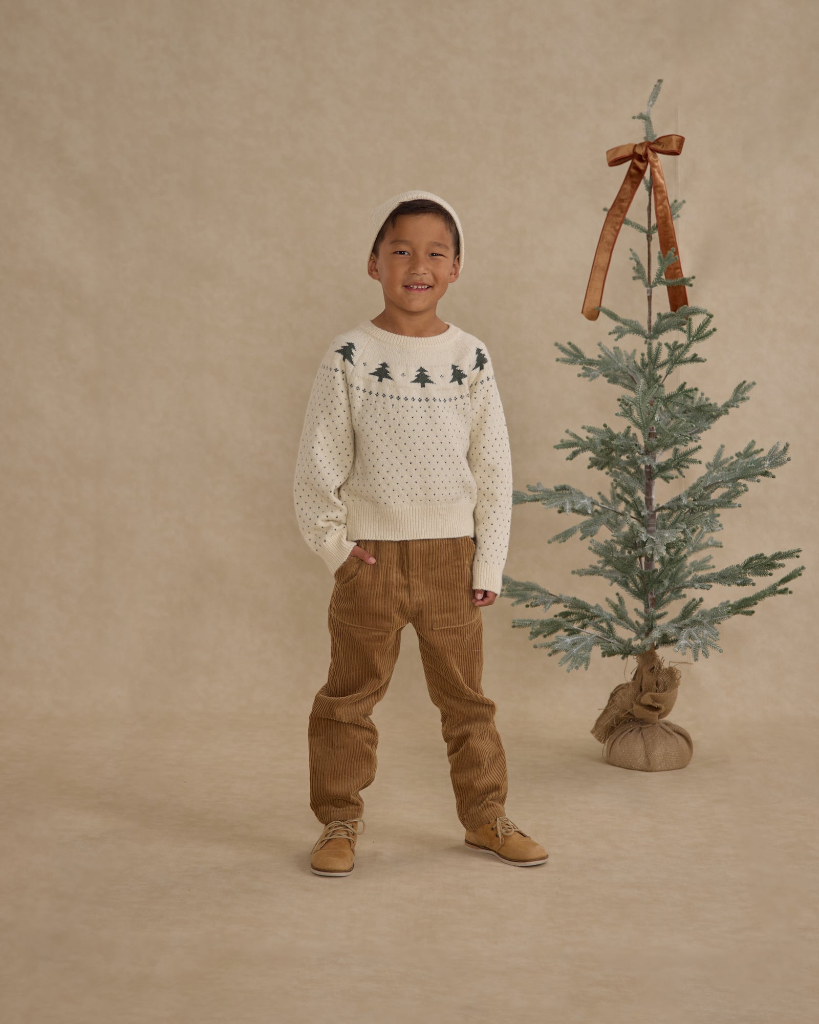 Rylee + Cru Fair Isle Sweater | Trees