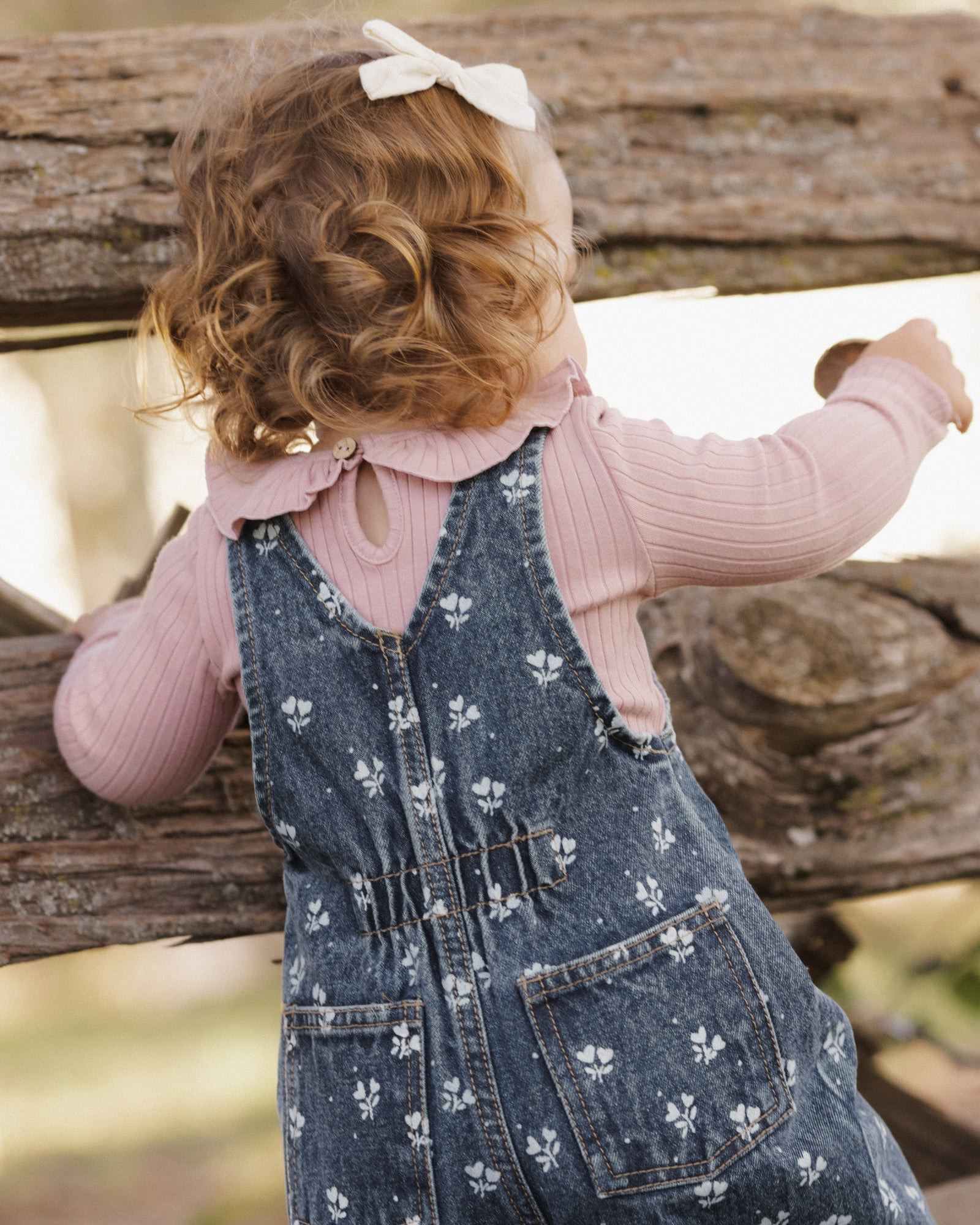 Rylee + Cru Vintage Overall | Heart Ditsy