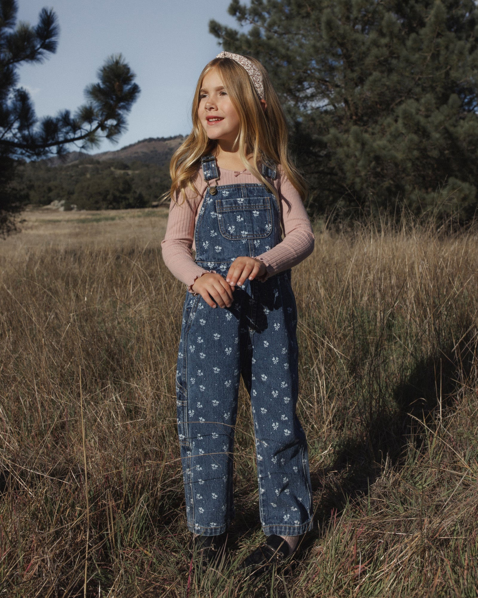 Rylee + Cru Utility Overall | Heart Ditsy