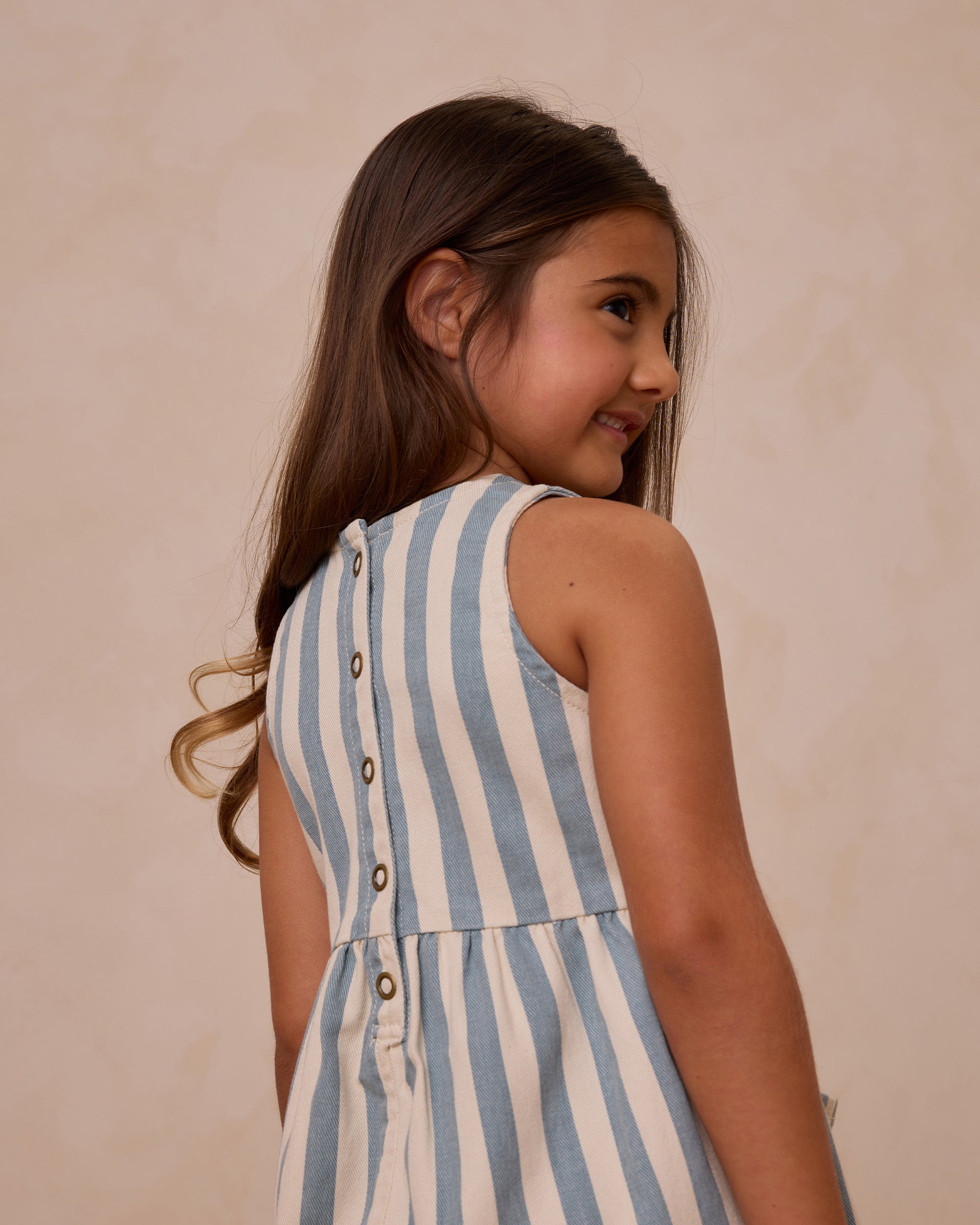 Rylee + Cru Dani Romper | Ocean Stripe
