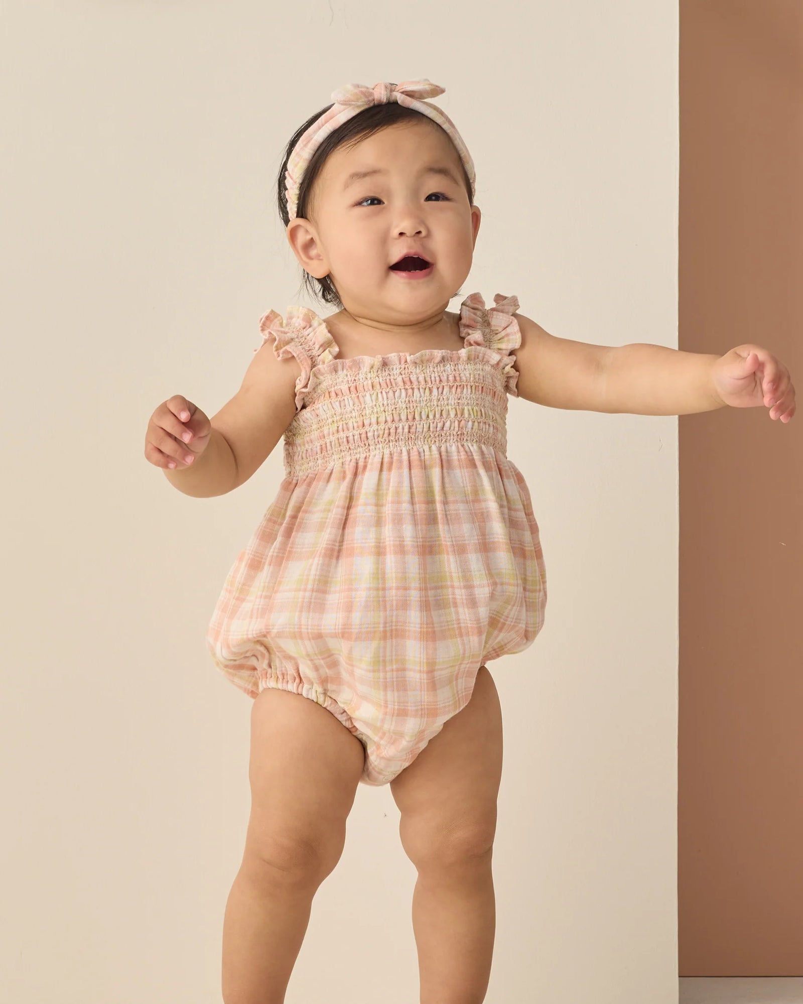 Rylee + Cru Julia Romper | Summer Plaid