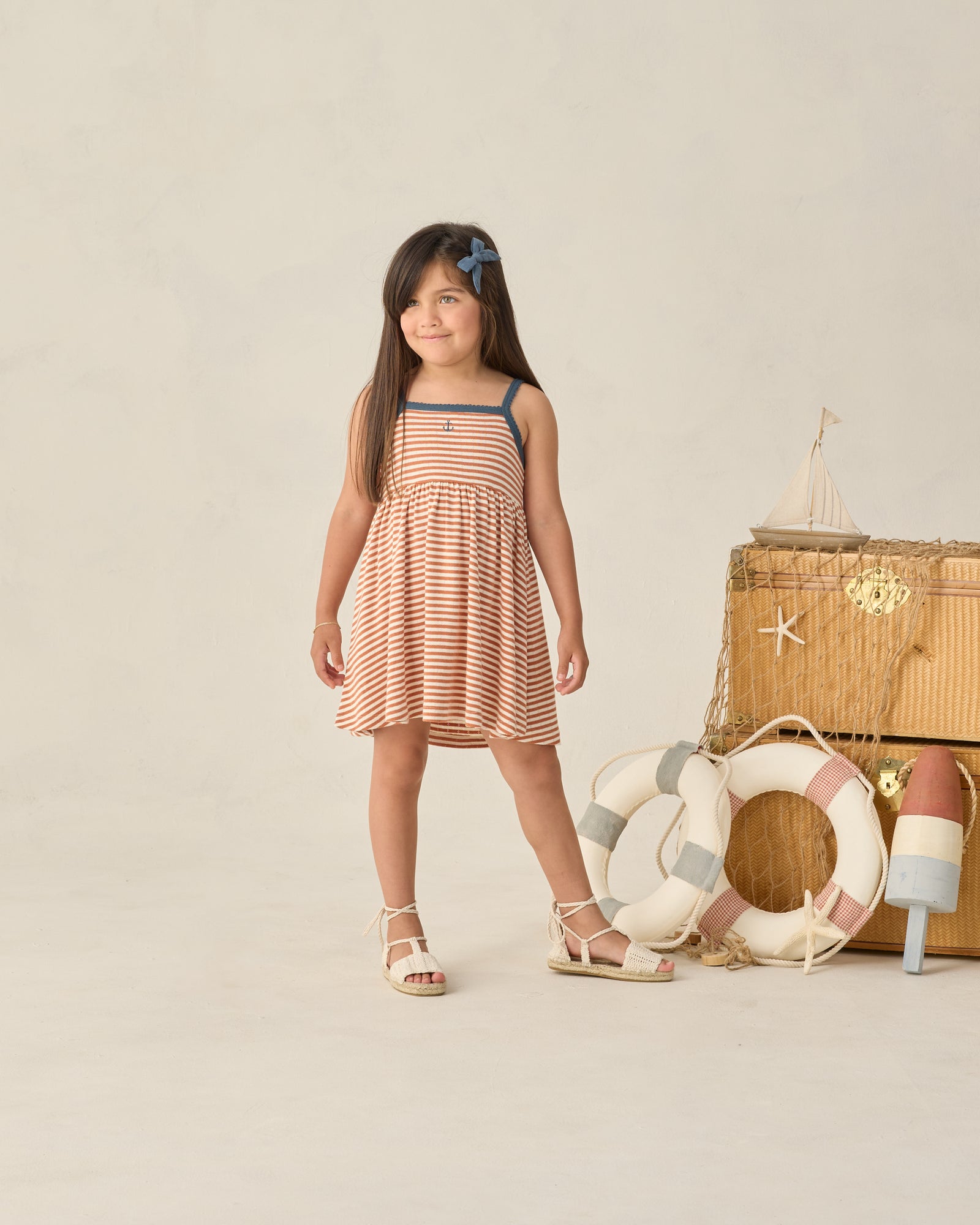 Rylee + Cru Lea Dress | Poppy Stripe