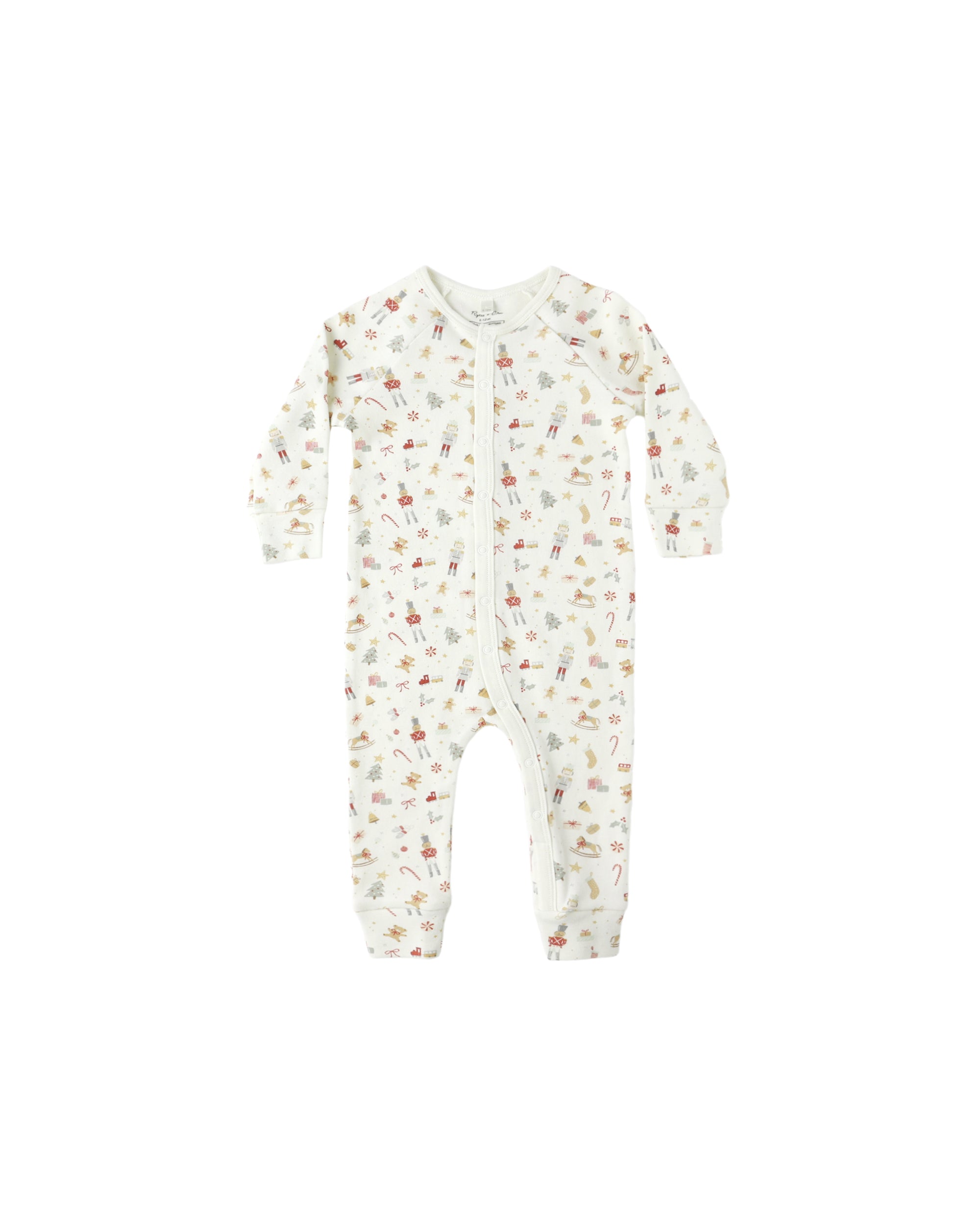 Rylee + Cru Organic Long John Pajamas | Festive