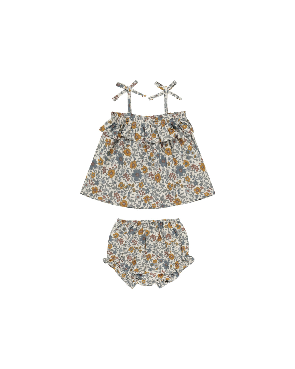 Rylee + Cru Ruffle Tube Top Set | Gardenia