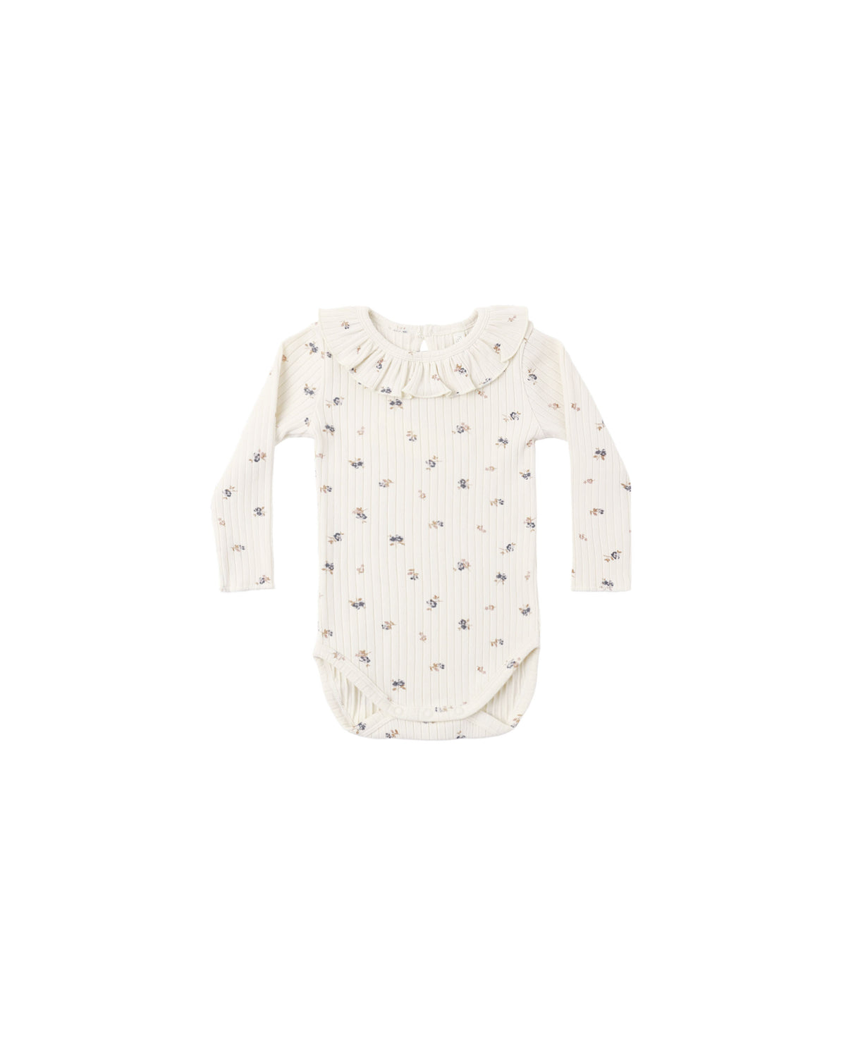 Rylee + Cru Ruffle Collar Bodysuit | Natural Ditsy
