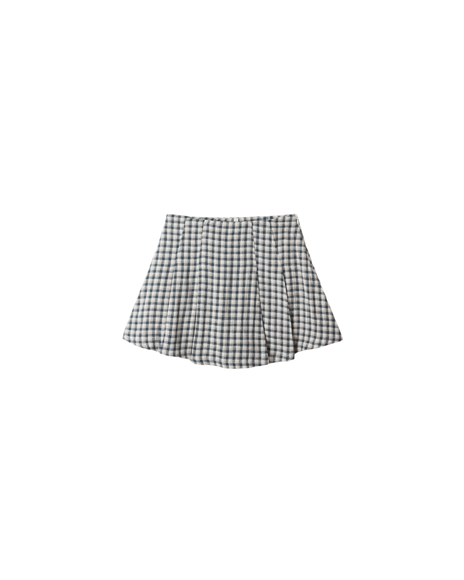 Rylee + Cru Pleated Miniskirt | Navy Check