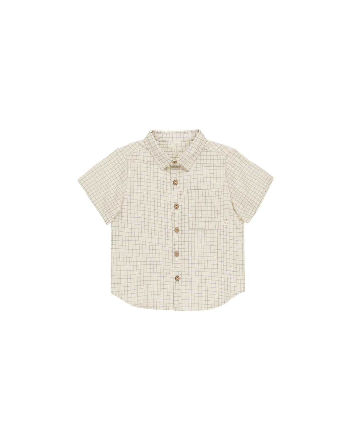 Rylee + Cru Collared Short Sleeve Shirt | Grid