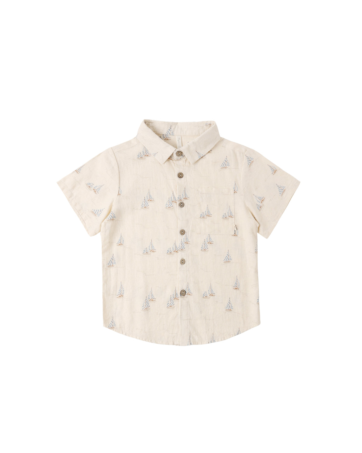 Rylee + Cru Collared Short Sleeve Shirt | Sail