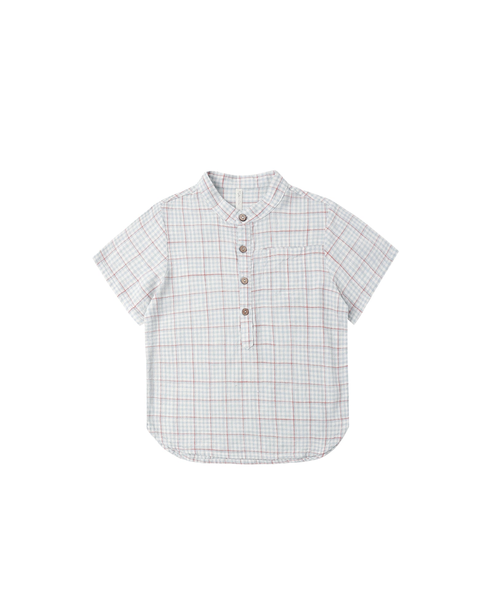 Rylee + Cru Mason Shirt | Light Blue Plaid