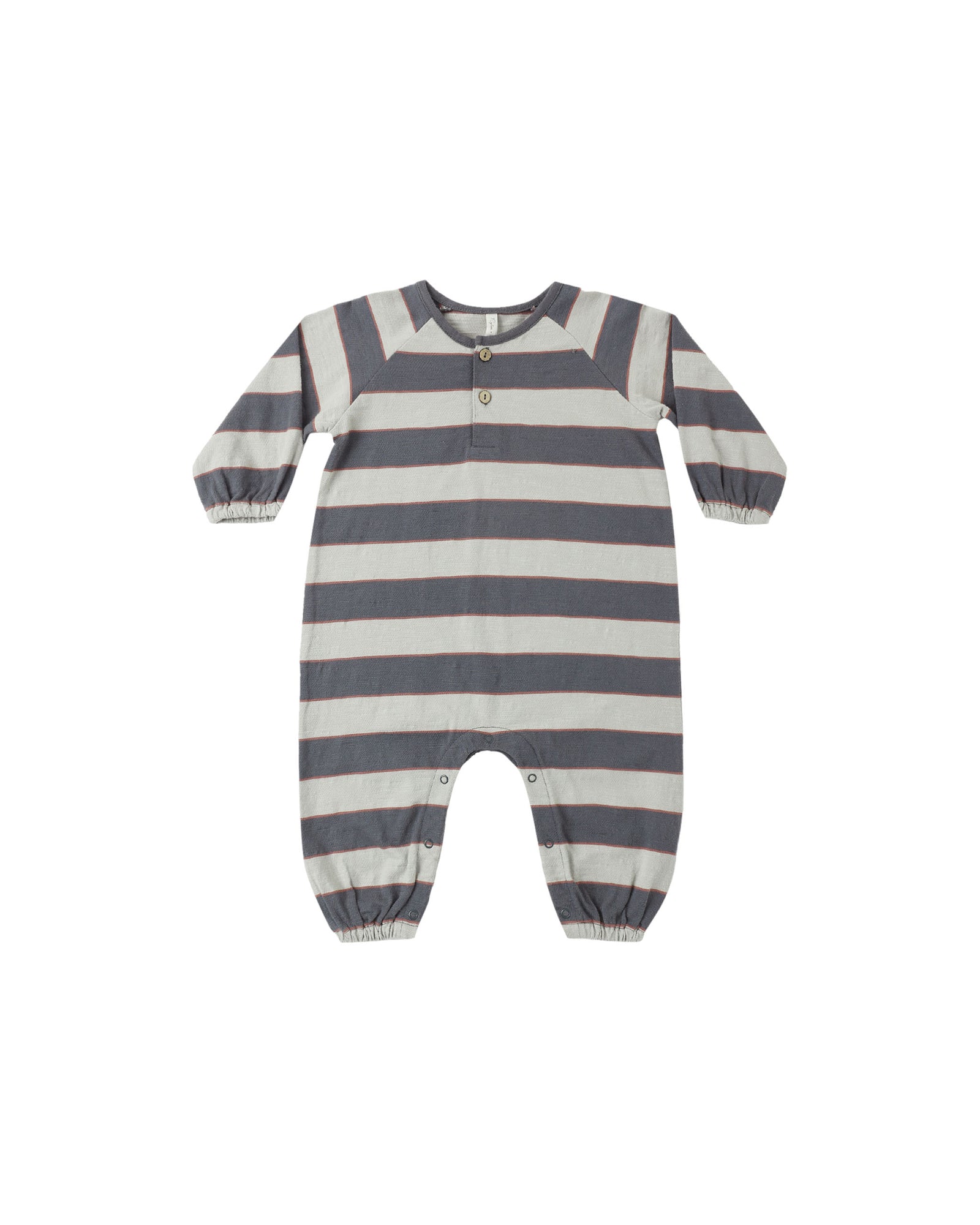 Rylee + Cru Henley Jumpsuit | Sage Stripe