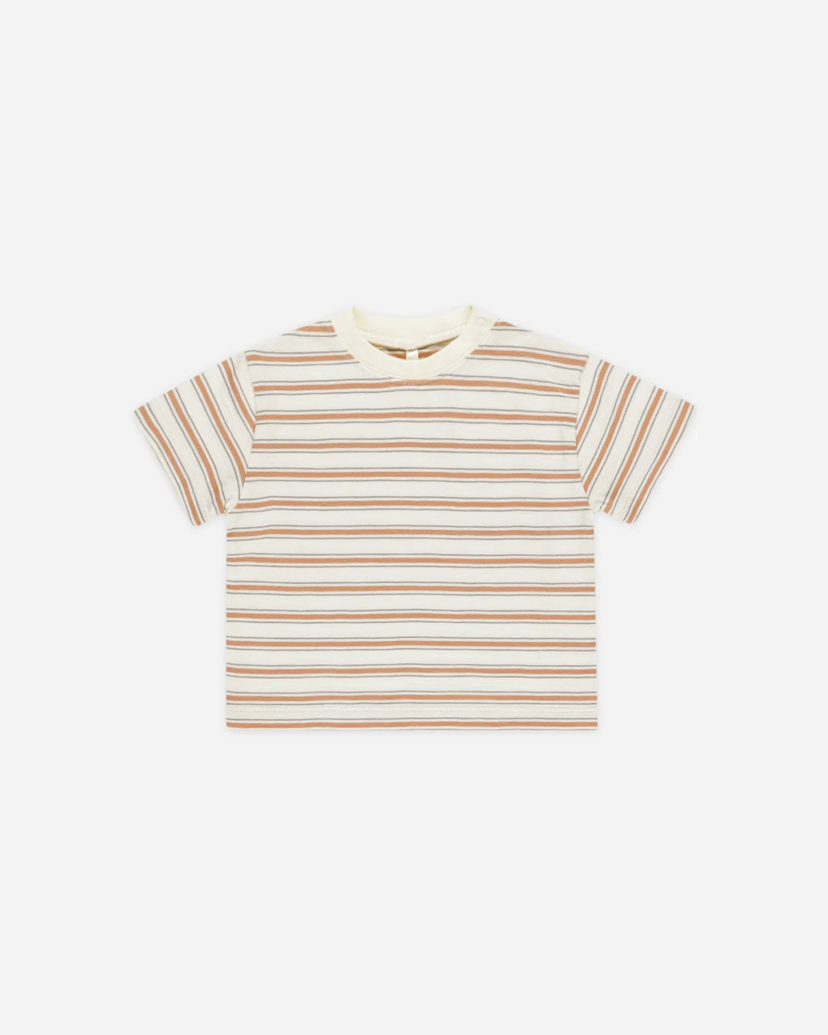 Rylee + Cru  Relaxed Tee | Grapefruit Stripe
