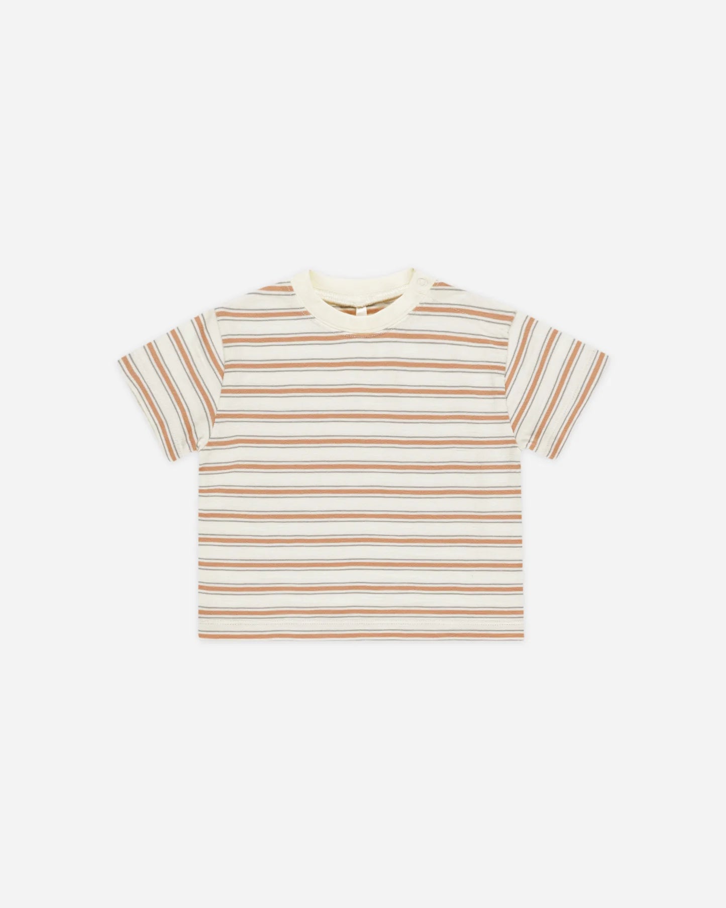 Rylee + Cru  Relaxed Tee | Grapefruit Stripe