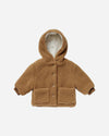 Rylee + Cru Shearling Baby Coat | Brass