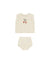 Rylee + Cru Scallop Knit Baby Set | Cherry