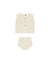 Rylee + Cru Scallop Knit Baby Set | Cherry